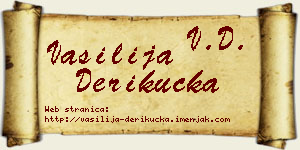 Vasilija Derikučka vizit kartica